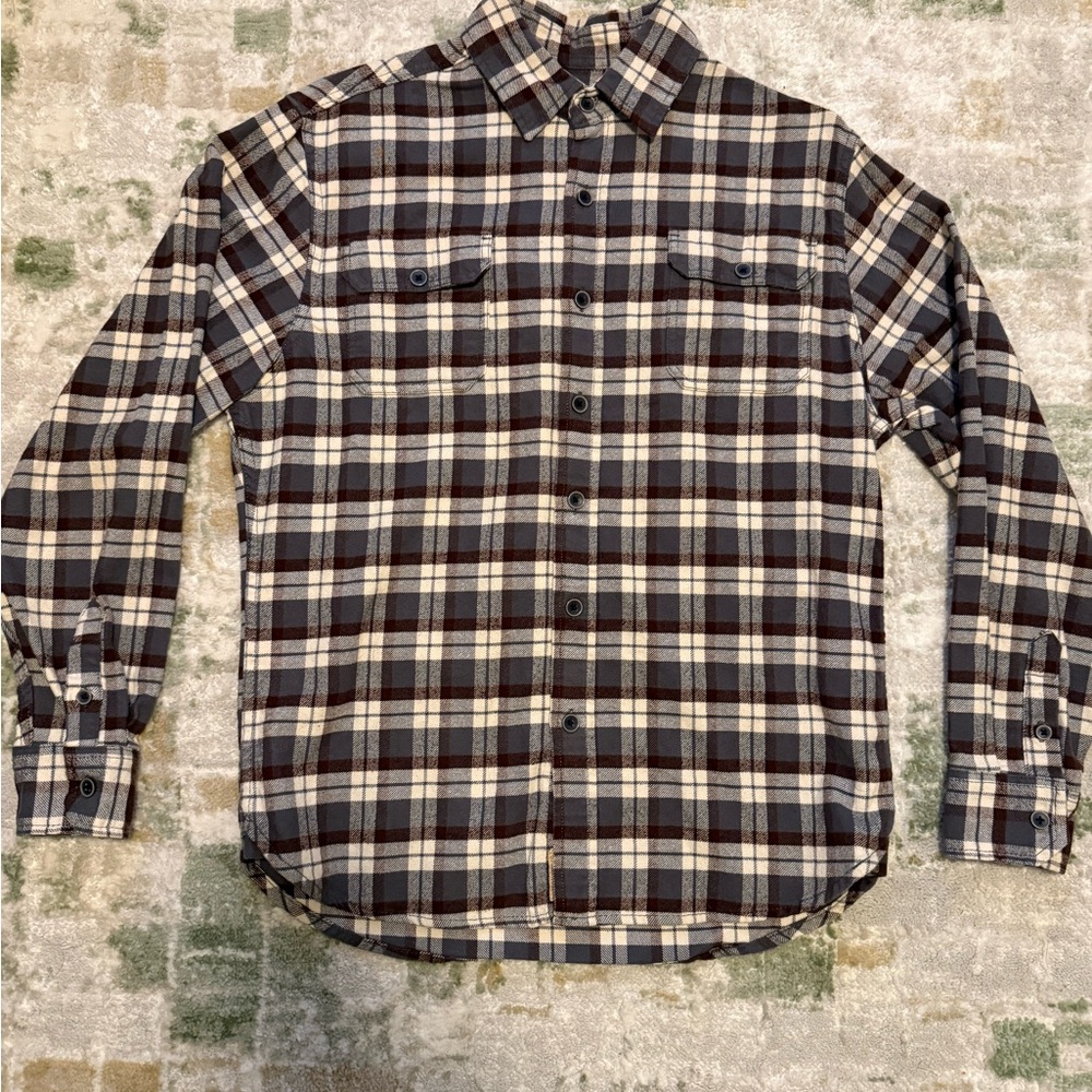 Jachs Brown and Cream Plaid Casual Shirt
